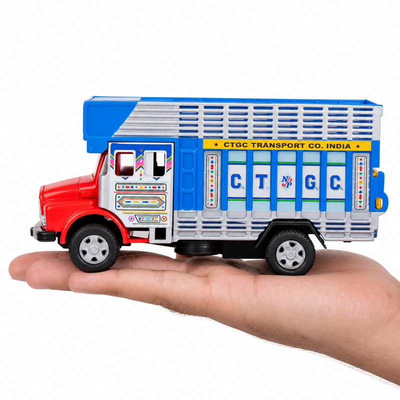 Size of a Centy pull-back car in an adult hand