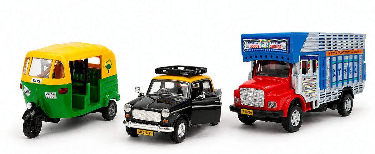 Centy Starter Set - 3 Pull-Back Toy Cars | Ages 3+